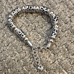 Brighton Elegant Silver Beaded Bracelet